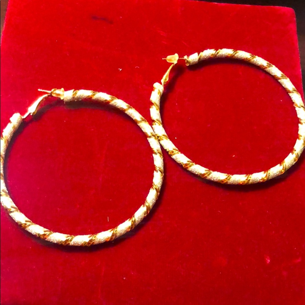 Gold Blink Hoops